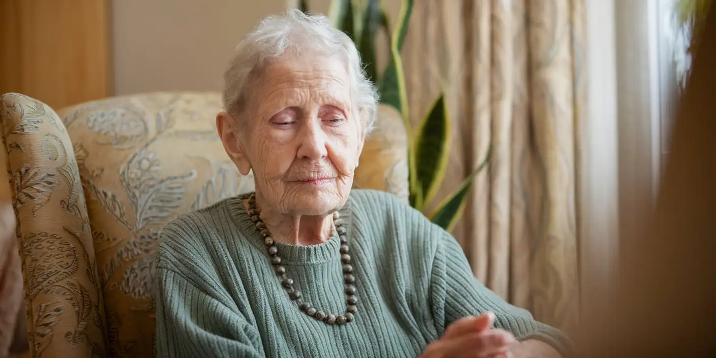 woman with dementia living alone
